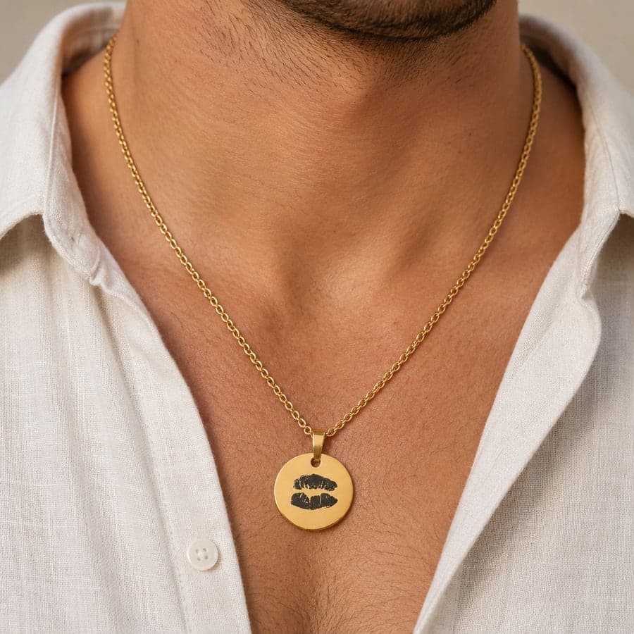 Gegraveerde herenketting