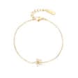 Armband Kristal Bloem wit