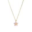 Ketting Kristal Bloem roze