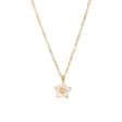 Ketting Kristal Bloem wit