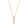 Ketting Triple Diamond wit