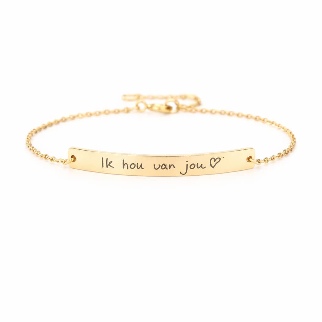 Dames Armband met Eigen Handschrift Bar