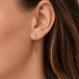Charlery Oorbellen Lotte Roze Goud model