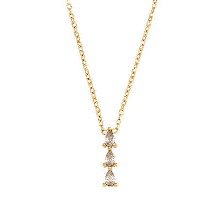 Charlery Ketting Triple Diamond wit