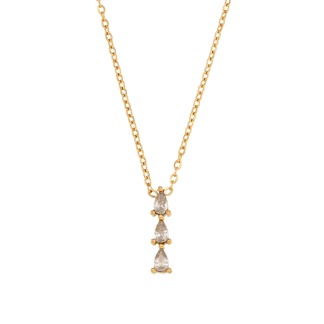 Charlery Ketting Triple Diamond wit