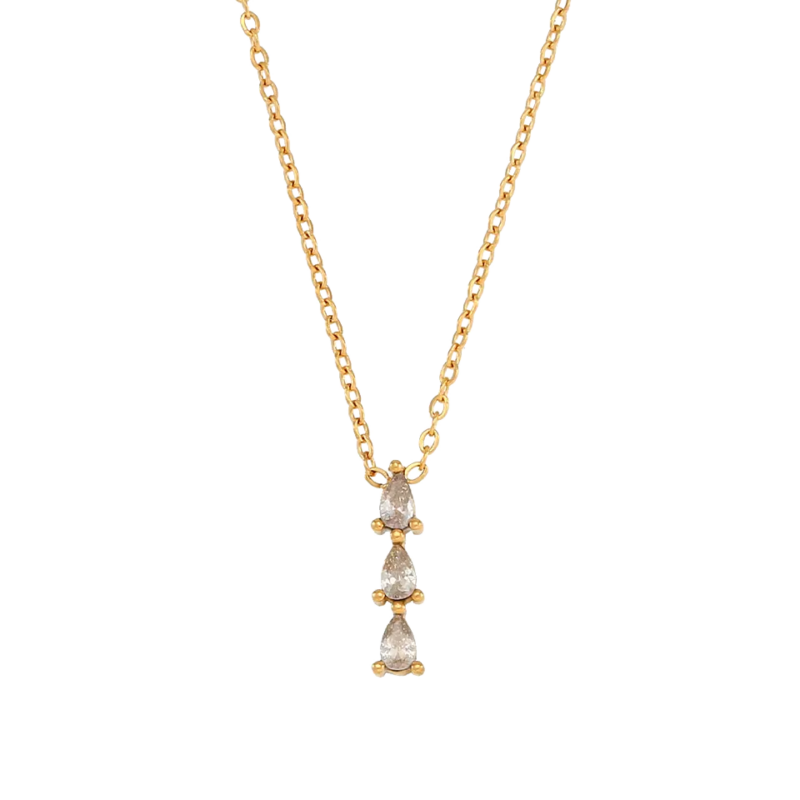 Charlery Ketting Triple Diamond wit