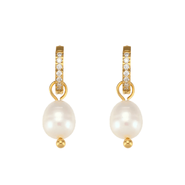 Charlery Oorbellen Diamond Pearl