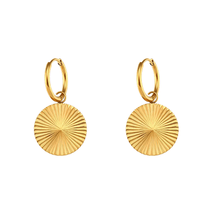 Charlery Oorbellen Golden Round