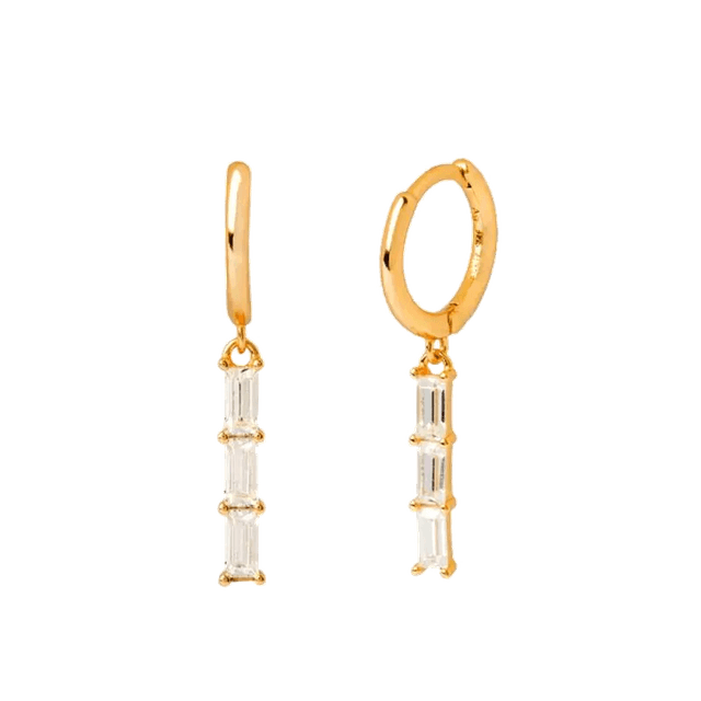 Charlery Oorbellen Lotte wit goud