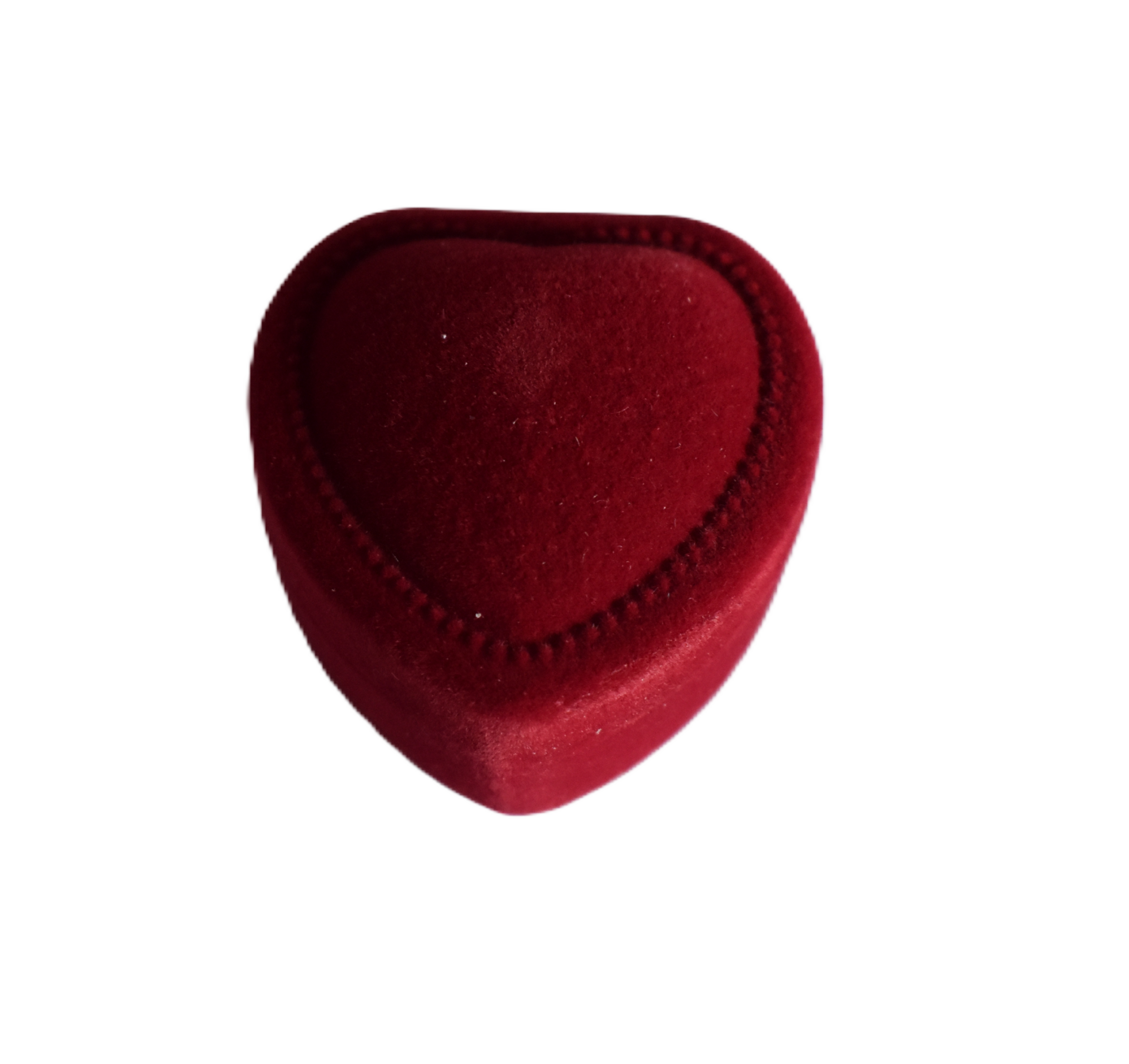 Charlery Ringdoosje Hart Velvet Rood