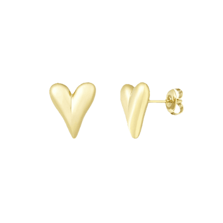 Charlery Oorbellen Studs Liefde Goud