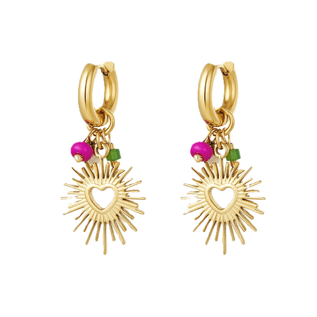 Charlery Oorbellen Summer of Love goud