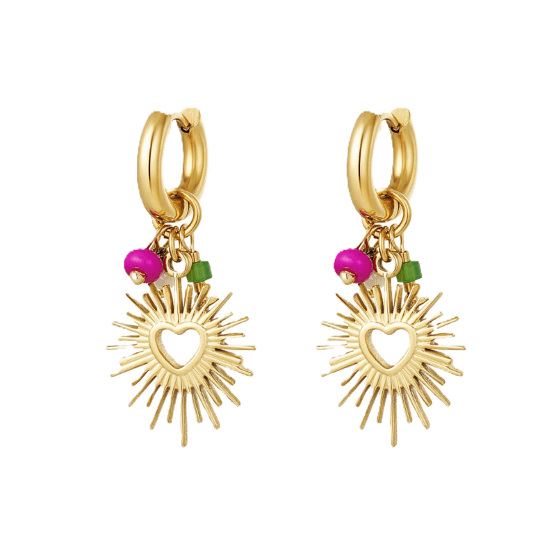 Charlery Oorbellen Summer of Love goud