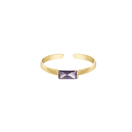 Charlery Ring Diana goud paars