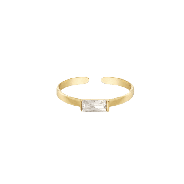 Ring Diana goud wit