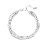Charlery Armband Celine in de kleur zilver drie laags