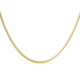Charlery Ketting Basic plat 45 centimeter in het goud