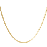 Charlery Ketting Basic plat 55 centimeter in het goud