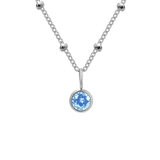 Charlery Ketting Geboortemaand Maart zilver