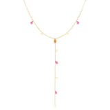 Ketting Milou oranje en roze 2