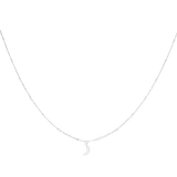 Charlery Ketting Open Maan zilver kleurig