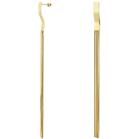 Charlery lange Oorbellen goud kleurig Golden Elegance