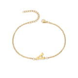Charlery Armband Initial letter A goud