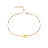Charlery Armband Initial letter M goud