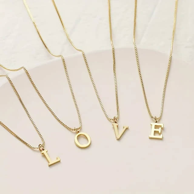 Charlery Ketting Initial goud