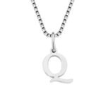 Ketting Initial Q zilver