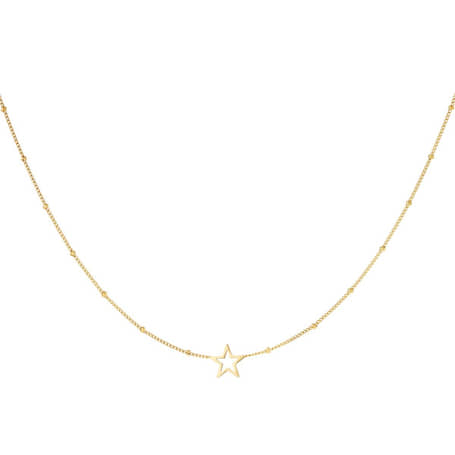 Charlery Ketting Open Ster minimalistisch goud