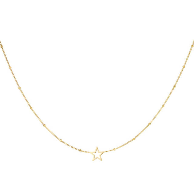 Charlery Ketting Open Ster minimalistisch goud