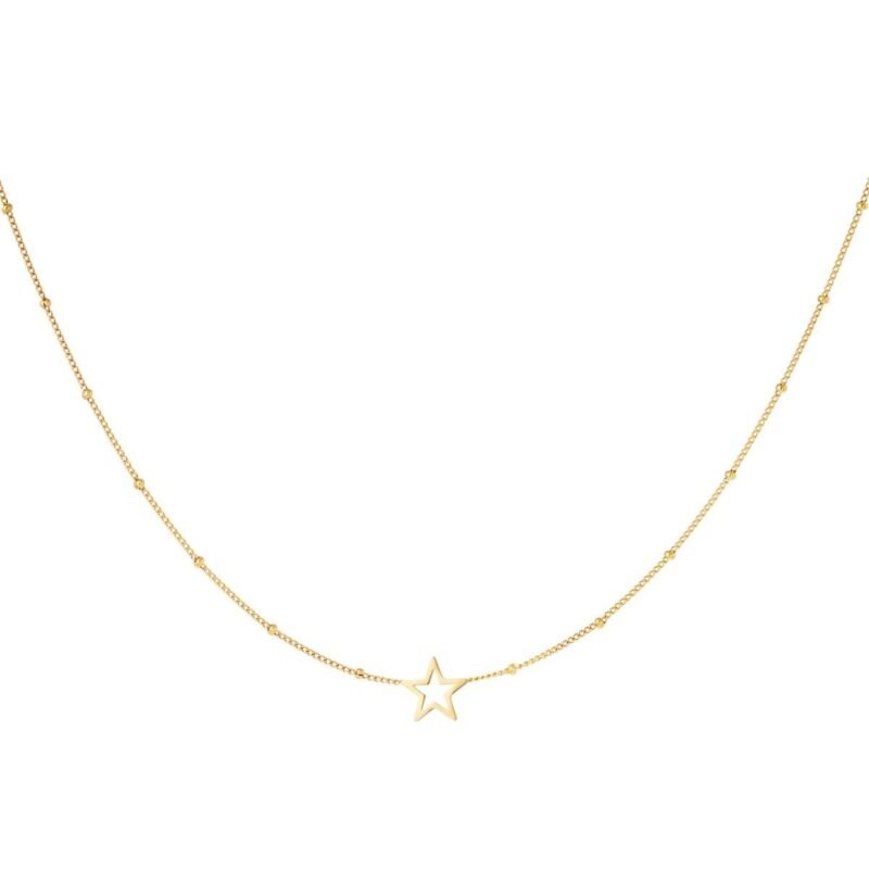 Charlery Ketting Open Ster minimalistisch goud