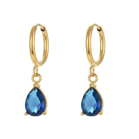 Charlery Oorbellen Druppel Blauw