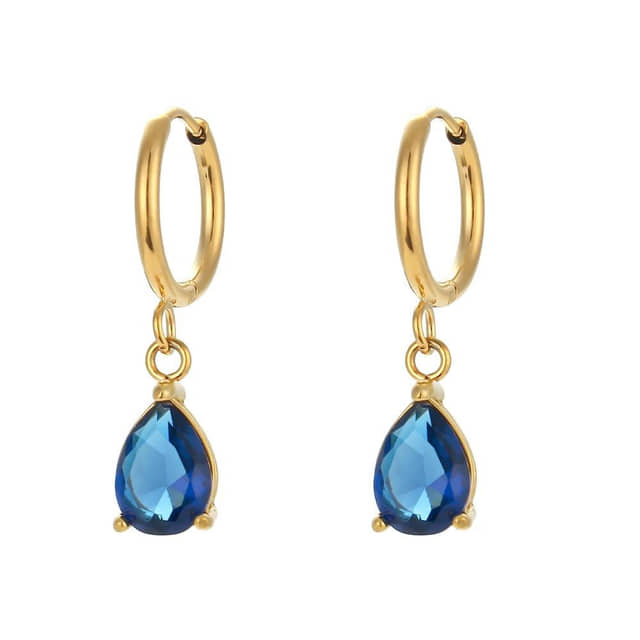 Charlery Oorbellen Druppel Blauw