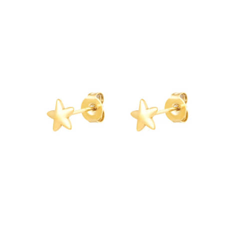 Charlery Oorbellen Ster goud stud