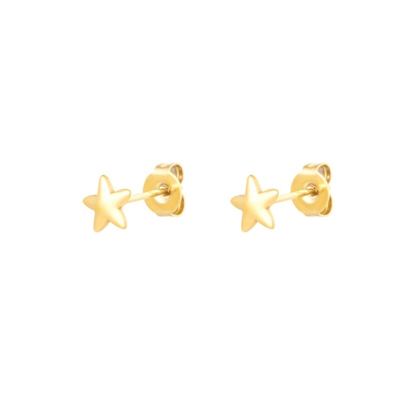 Charlery Oorbellen Ster goud stud