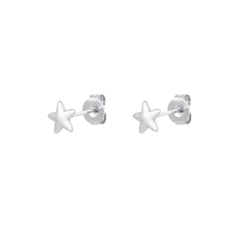Charlery Oorbellen Ster zilver