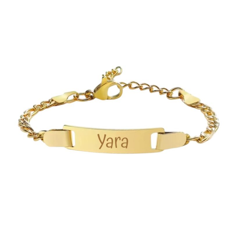 Baby Armband met Naam goud