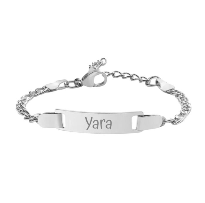 Baby Armband met Naam zilver