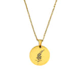 Geboortebloem Ketting goud