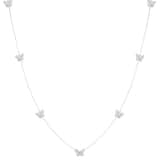 Charlery Lange Ketting met Vlinders zilver