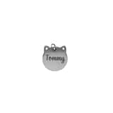 Charlery Graveerbare Kattenpenning zilver