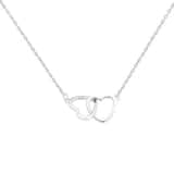 Charlery Ketting Linked Hearts zilver