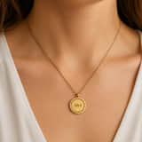 Graveerbare Ketting met Draaibare Munt