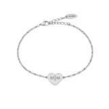 Charlery Graveerbare Hart Armband met 2 Initialen zilver