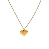 Graveerbare Ketting Hart met Steentje goud