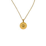 Charlery Graveerbare Ketting Pootafdruk goud