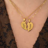 Charlery Graveerbare Set Kettingen Hartjes