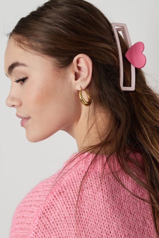 Charlery Haarklem met Hart roze Model